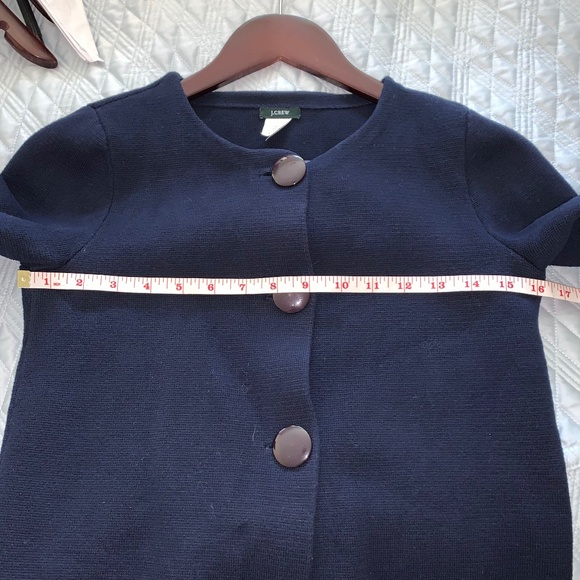 J.Crew Navy Blue Sweater with Buttons in Front - Picture 7 of 9